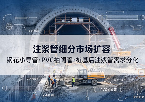 武强注浆管细分市场扩容，隧道钢花小导管、PVC 袖阀管、桩基后注浆管需求分化